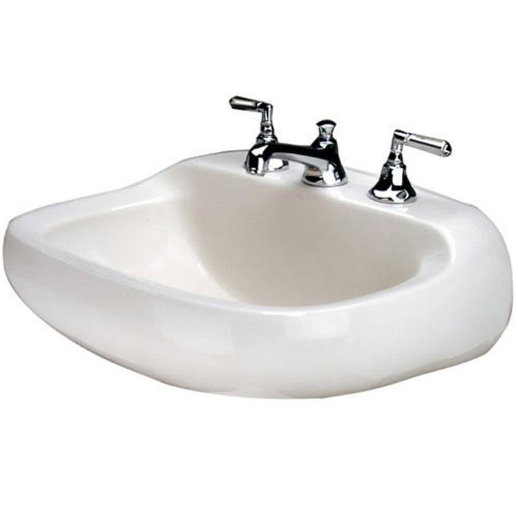 White 4x22 Center Wall Mount Lavatory T465269