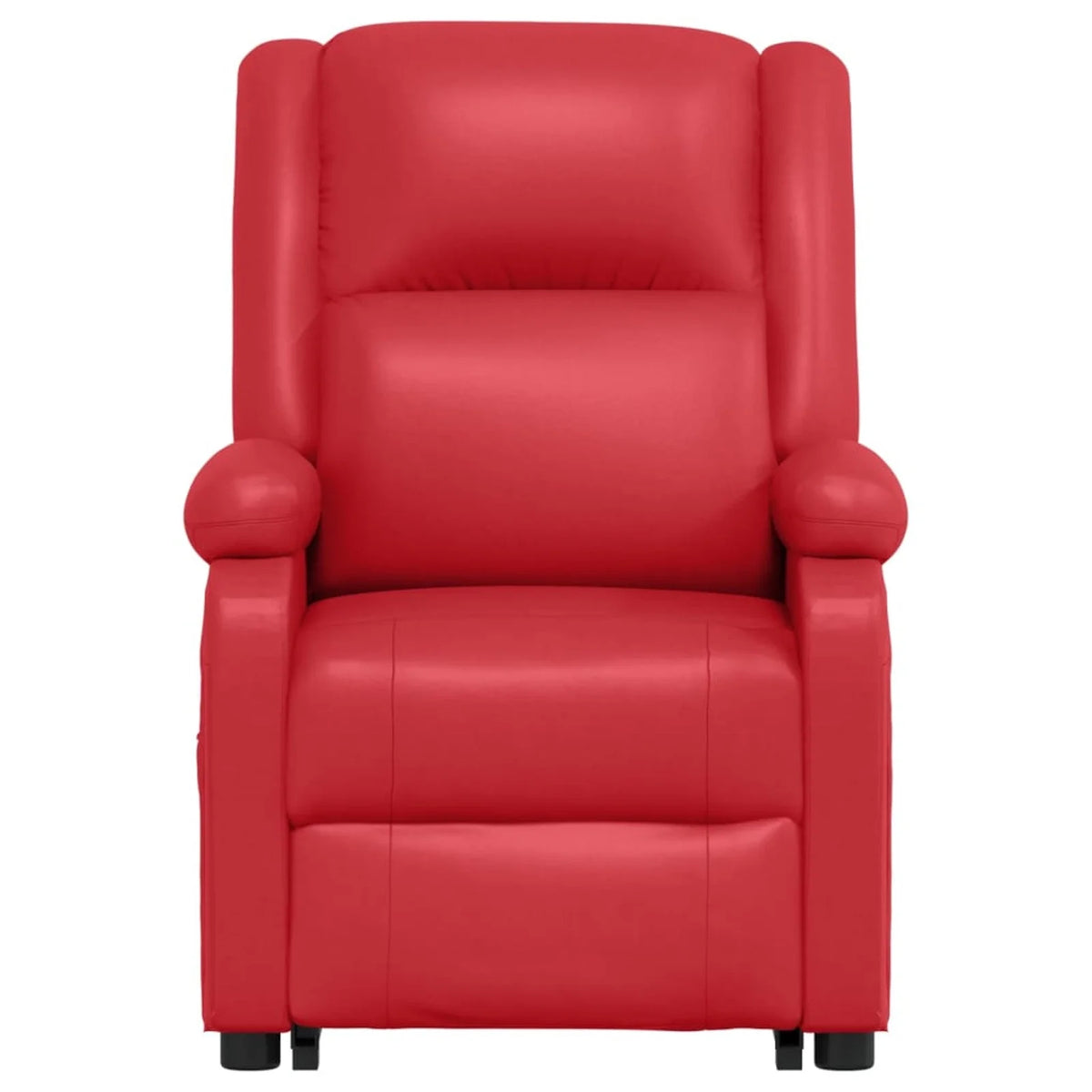 Power Lift Massage Recliner with Adjustable Footrest and Side Pocket, Faux Leather Sofa Chair O12221