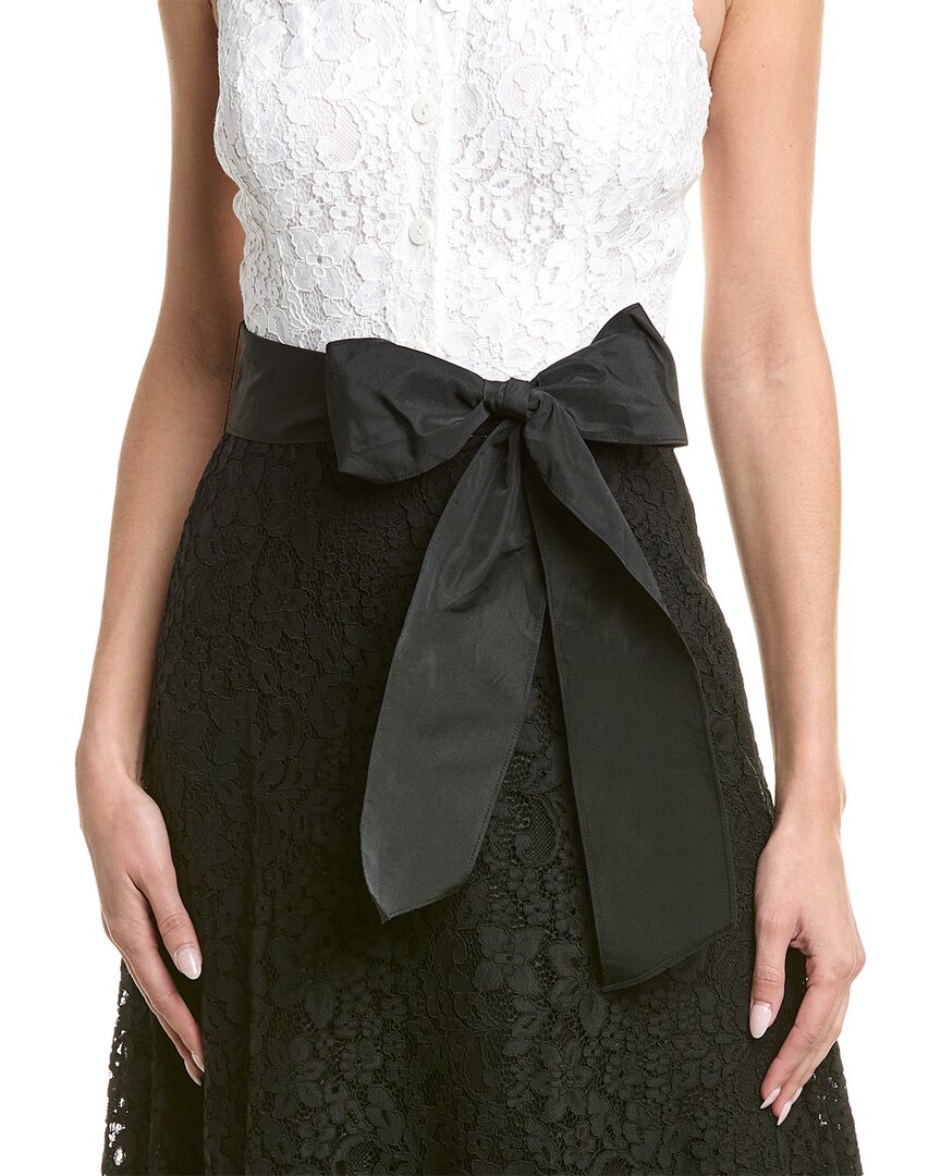 White Halter Lace Gown L63255