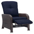 Navy Luxury Recliner F20852