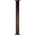 10x22 x 8& Endura-Aluminum Column, Round Shaft, Non-Tapered, Fluted, Textured Bronze Finish F282
