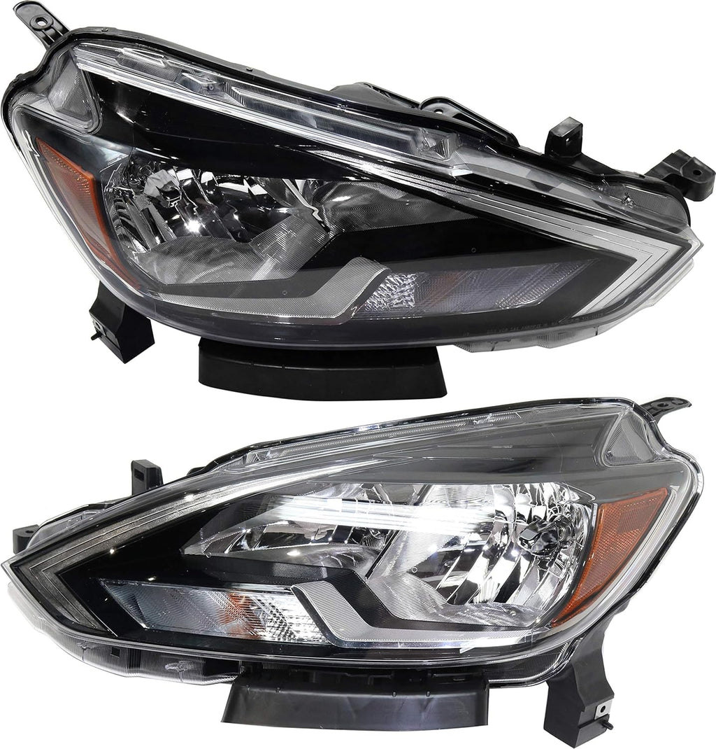 Halogen Headlight Set for Nissan Sentra 2016-2018 E340671