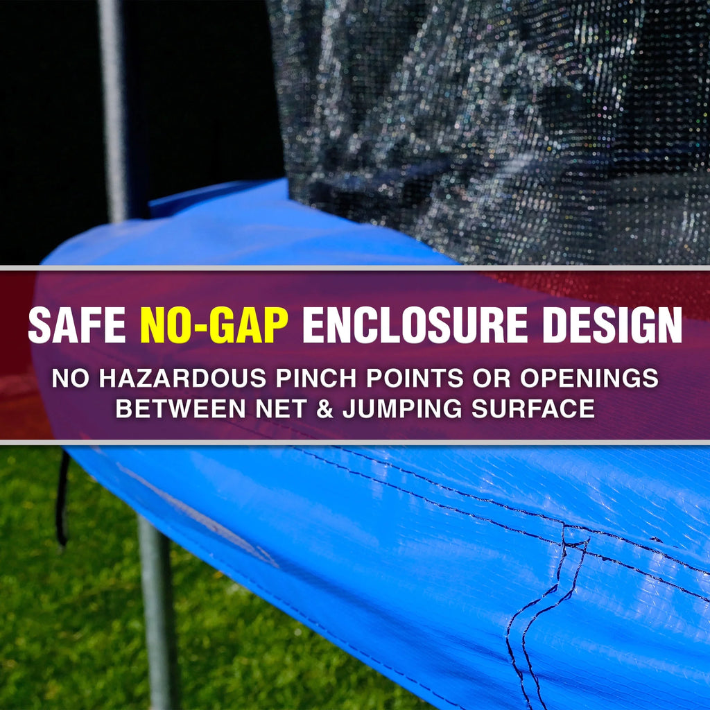 12ft Trampoline with UV Resistant Safety Enclosure, Blue U491