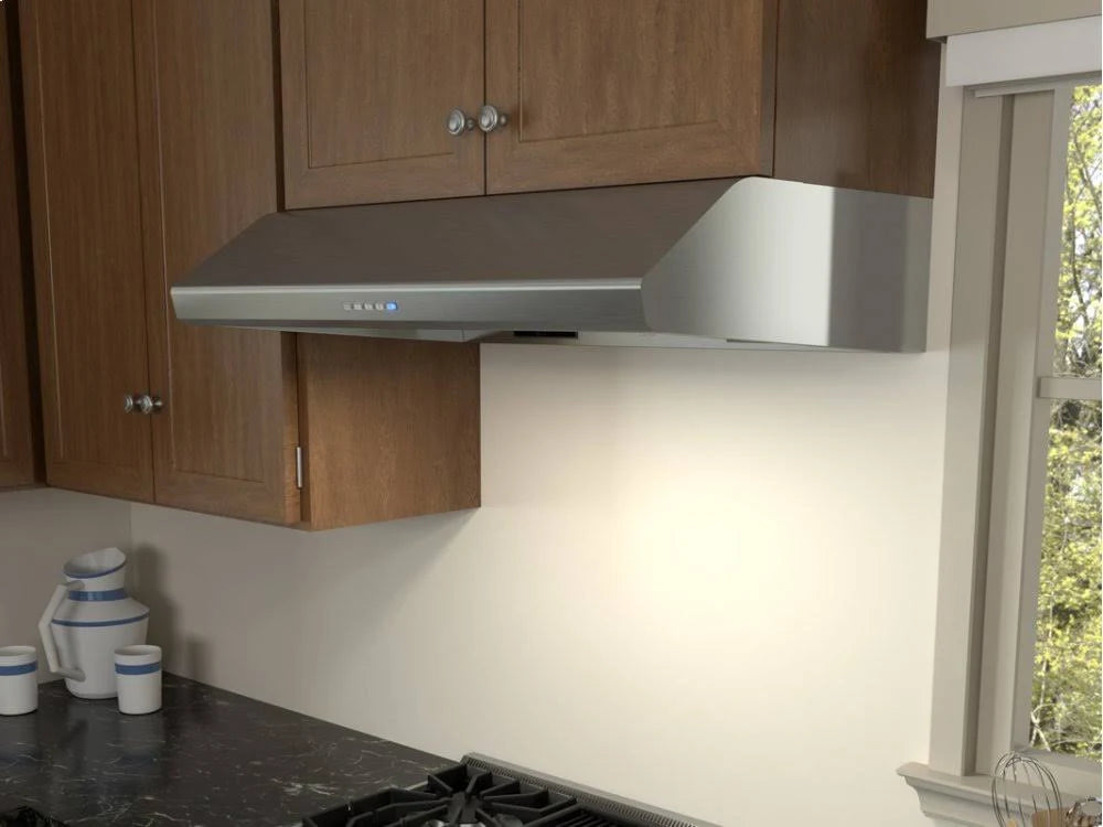 White 695 CFM Range Hood B734