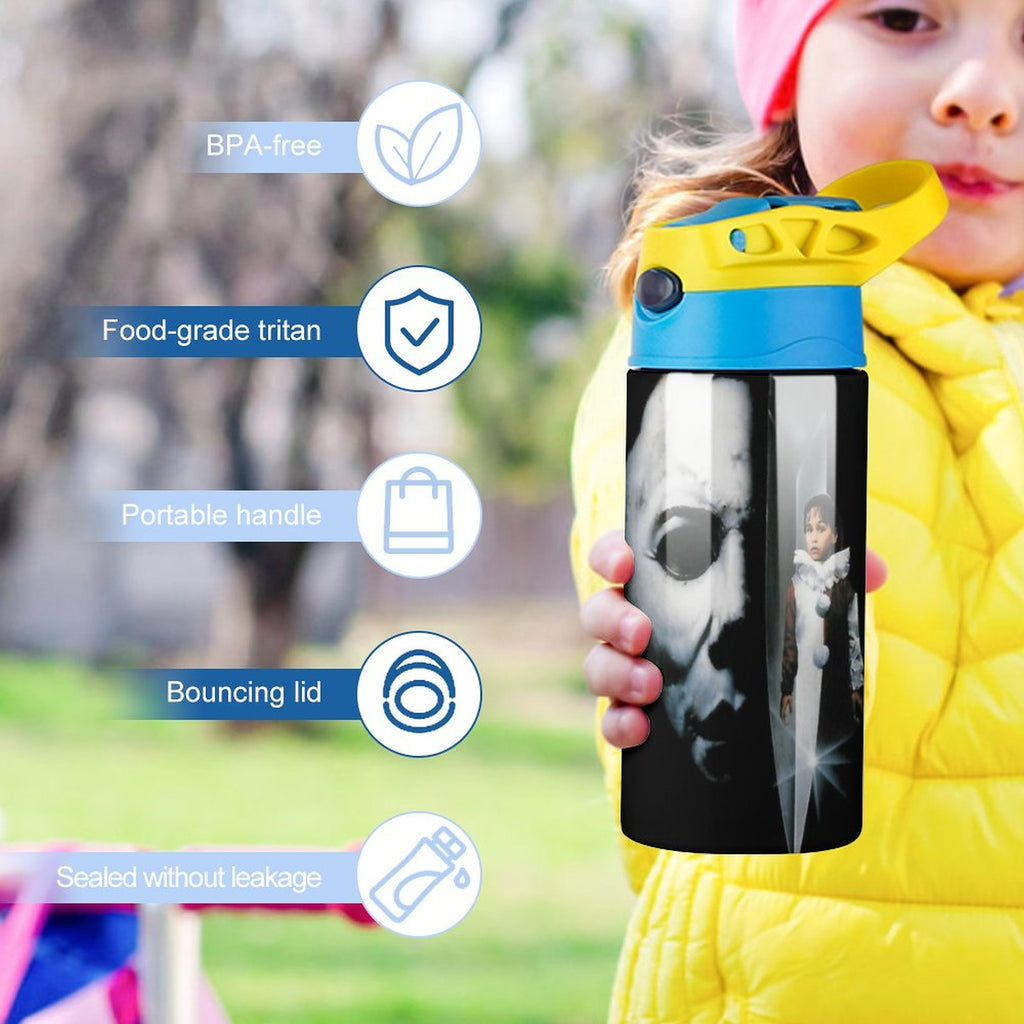 Insulated Stainless Steel Water Bottle with Straw N66697