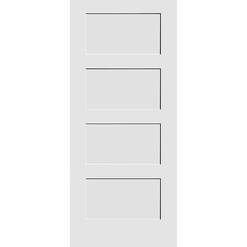 32x22 by 80x22 Shaker 4-Panel Interior Slab Passage Door Primed B11619