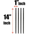 Black Epoxy Wire Shelving Posts, Pack of 2, 14''H C864