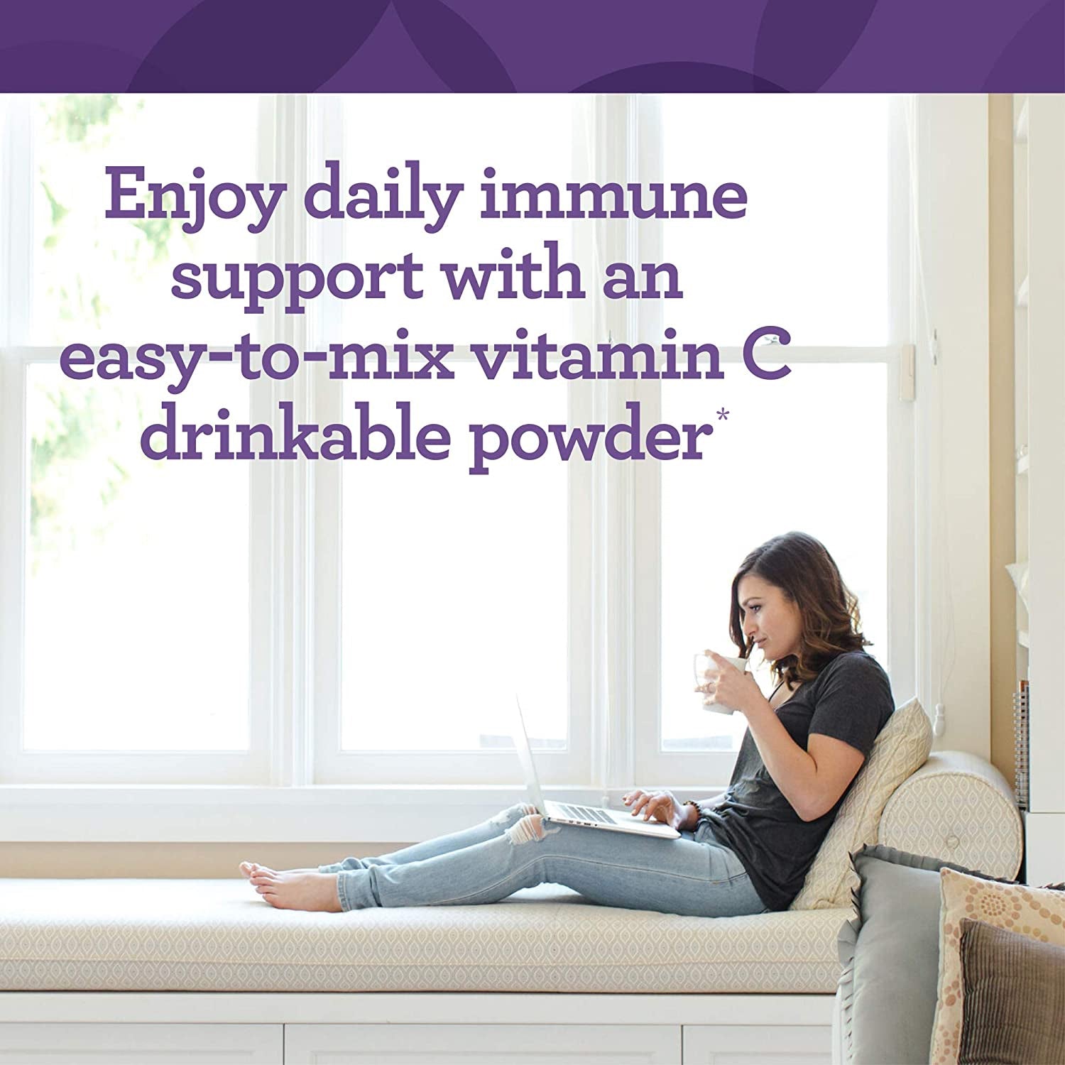 C Complete Powder Antioxidant Vitamin C Supplement Vegetarian Non-GMO 2.96 Oz. 30 Servings W14425