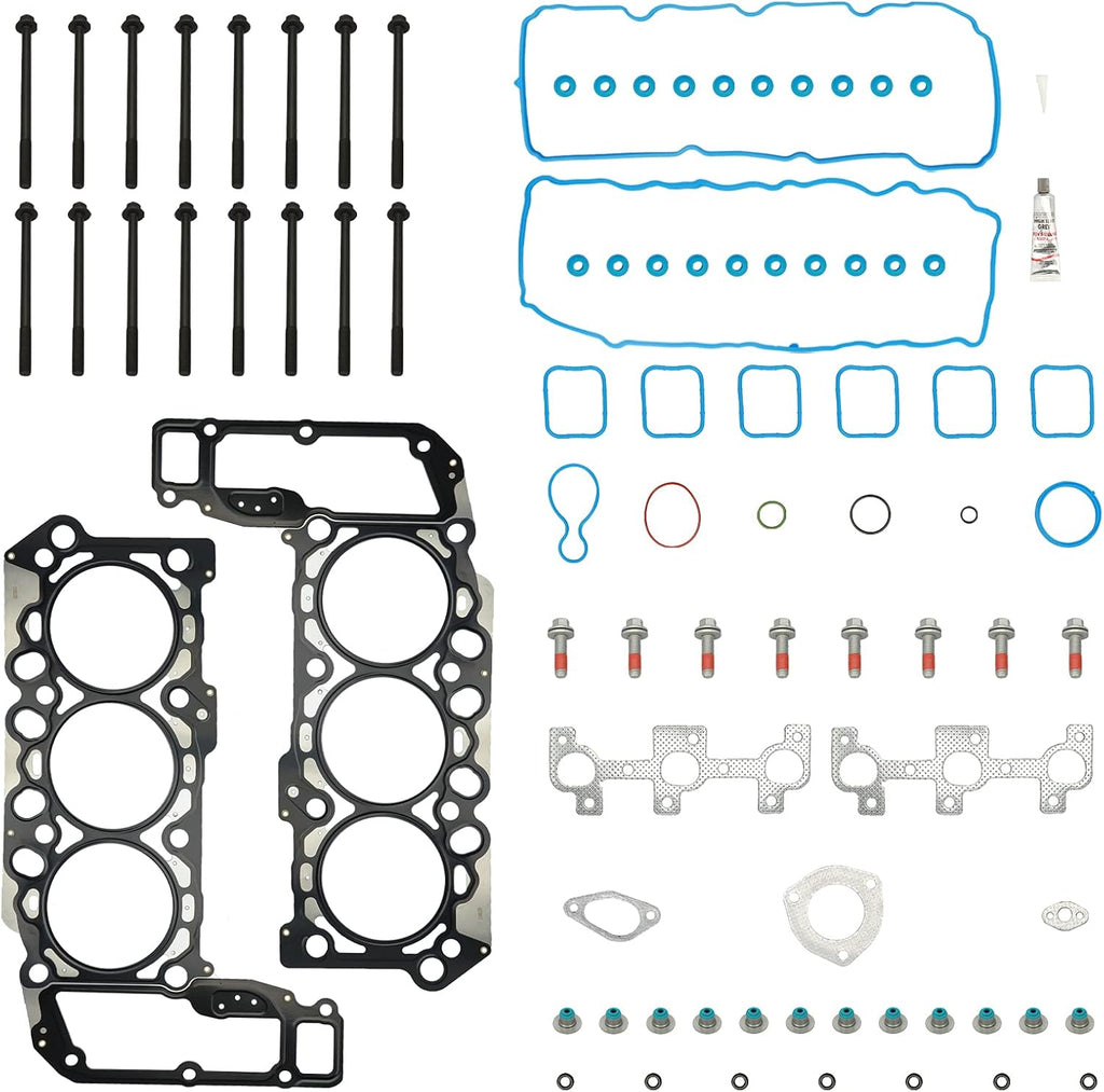 Head Gasket Set with Bolts for Dodge Ram 1500 Durango Dakota Jeep Liberty Grand Cherokee Commander 3.7L A4703