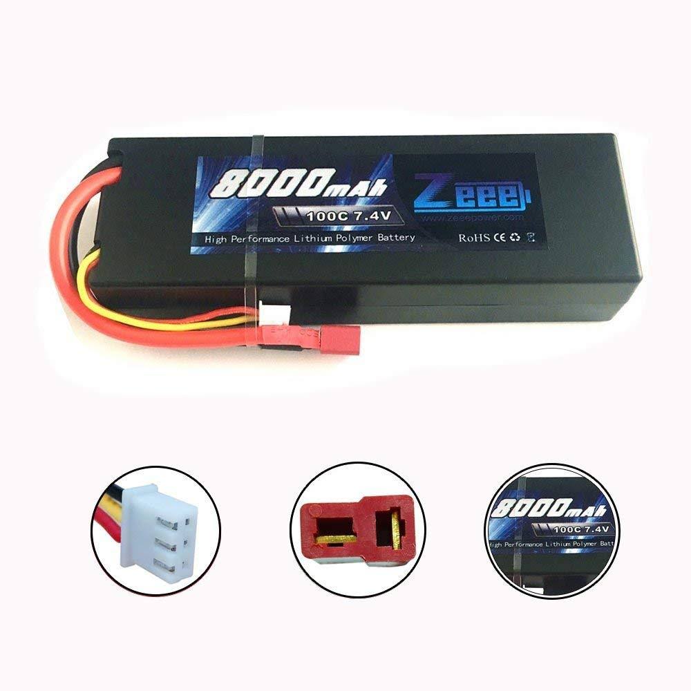 Lipo Battery 7.4V 8000mAh Hard Case with Deans T Plug C786