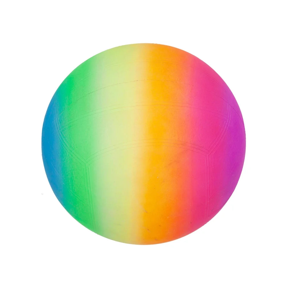 Rainbow Color Inflatable Beach Ball Toy PVC Ball C496