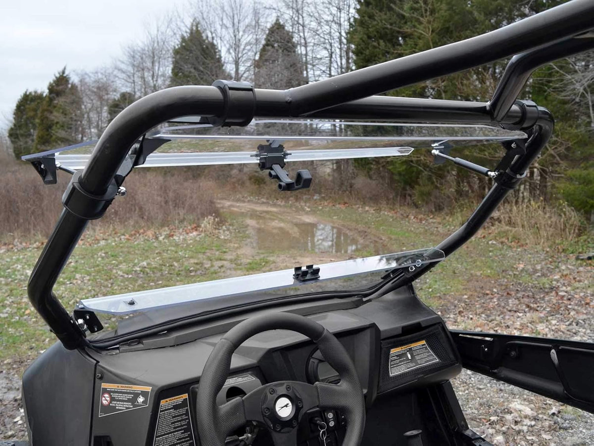 Scratch-Resistant Flip Windshield, 1/4 Inch Thick Polycarbonate P6081