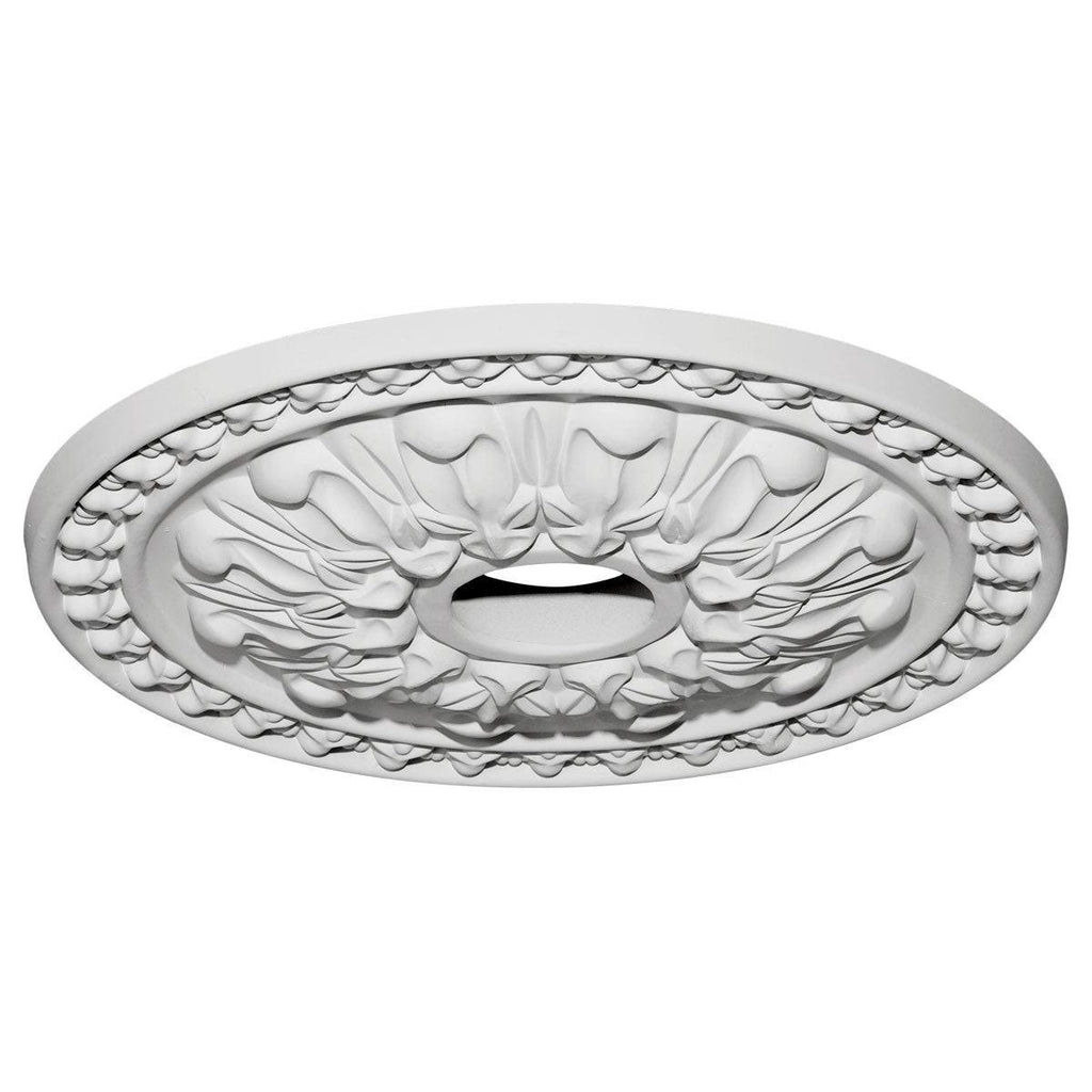 18x22OD x 3 1/2x22ID x 1 3/8x22P Hand-Painted Ceiling Medallion I9893