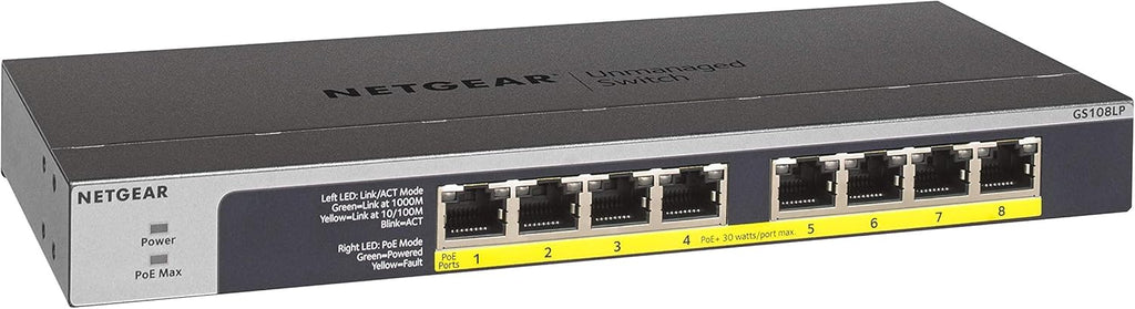 16-Port Gigabit Ethernet Unmanaged PoE Switch with 16 x PoE+ @ 183W P87336