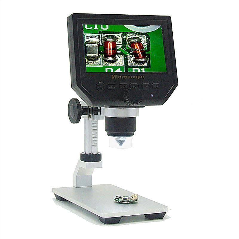Digital Microscope 1-600X 3.6MP 4.3inch HD LCD Display with Aluminum Alloy Stand I692