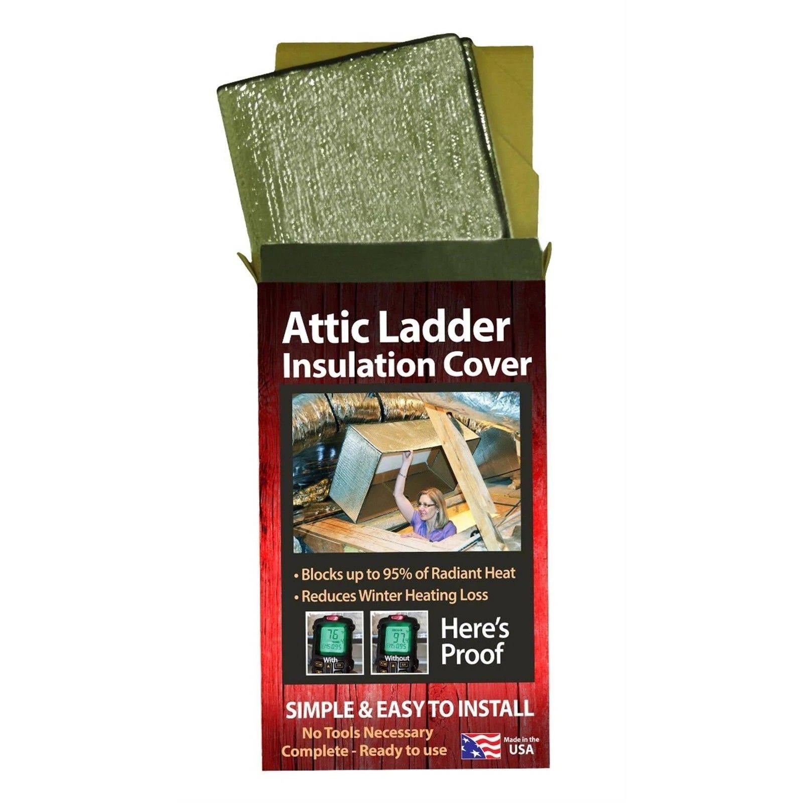 Air Double Reflective Attic Ladder Insulation Protector O2987