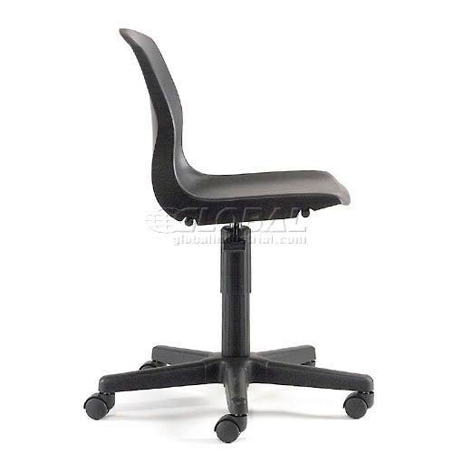 Black Plastic Office Chair U24672