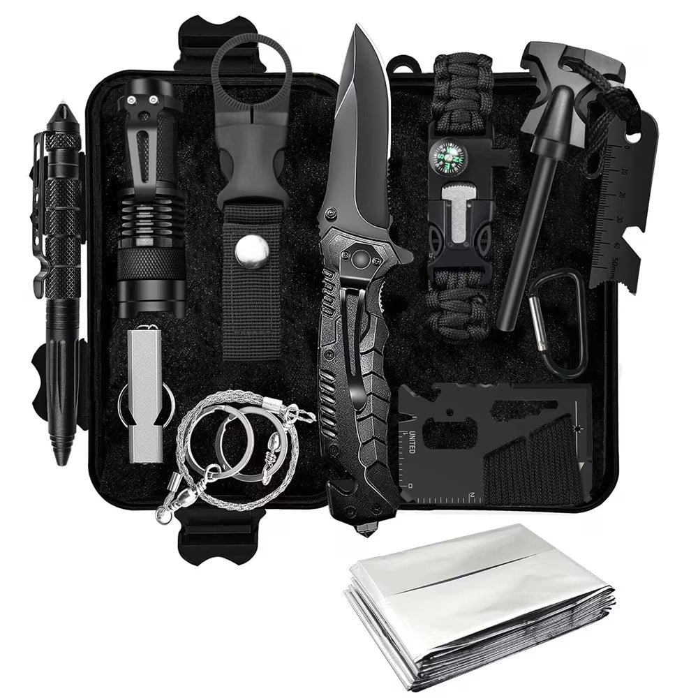 12-in-1 Survival Kit Outdoor Camping Gear C40631