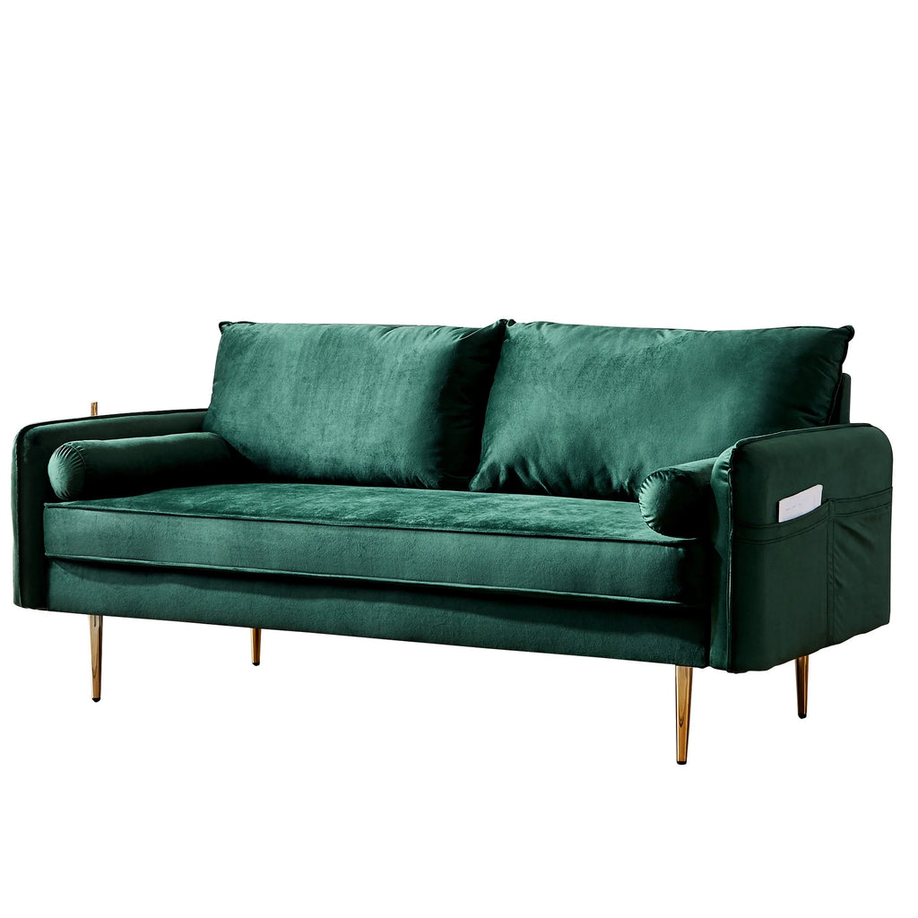 Green Velvet Sofa L59501