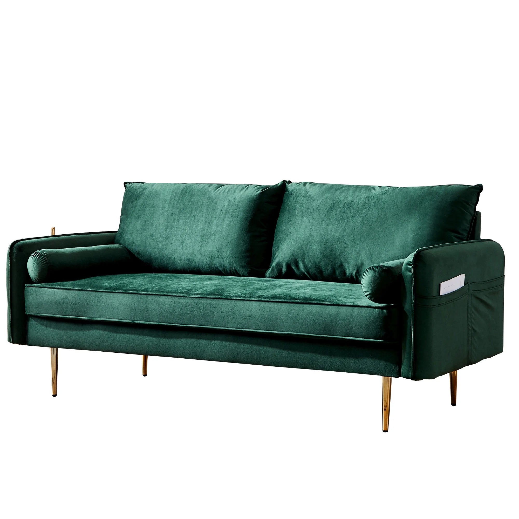 Green Velvet Sofa L59501