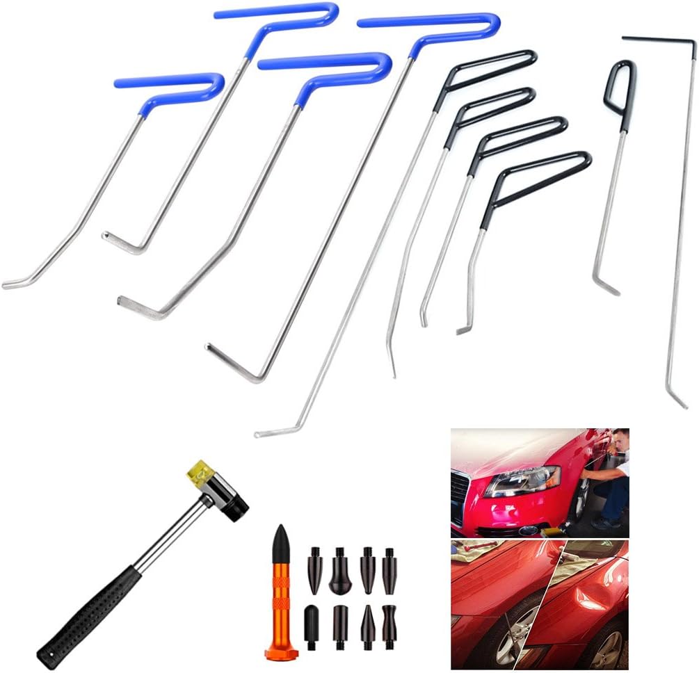 Paintless Dent Repair Rods 16pcs Auto Body Dent Removal Tools P505316