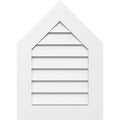 Peaked Top Surface Mount PVC Gable Vent 7/12 Pitch C607170