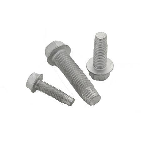 3/8-16 x 2 Thread-Forming Structural Screws, Hex Washer Head, Alloy Steel with Silver Stalgard Coating G509904