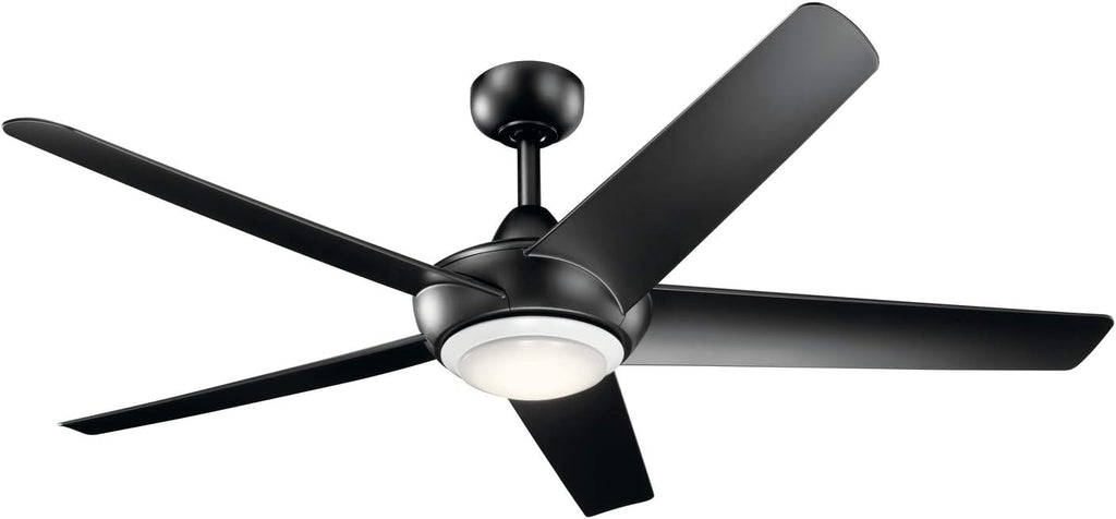 52 inch LED Ceiling Fan in Nickel with Frosted White Polycarbonate Lens Z22710