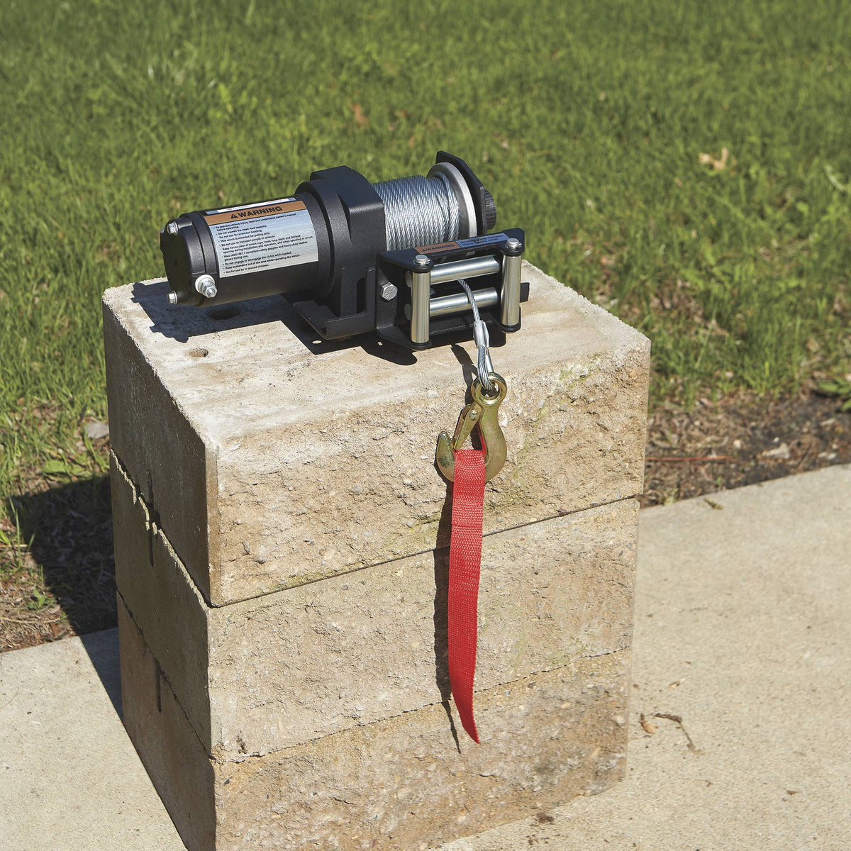 12 Volt DC Electric ATV Winch, 2,500-lb. Capacity, Steel Wire Rope D23363
