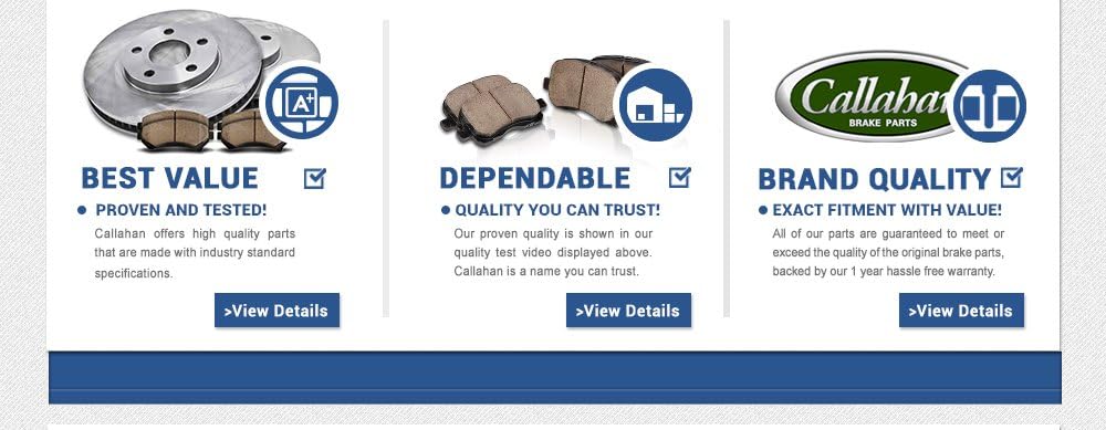 Premium Brake Rotors + Ceramic Pads + Hardware W503098