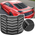 Rear Window Louver Windshield Sun Shade Cover ABS Glossy Carbon Fiber B20696