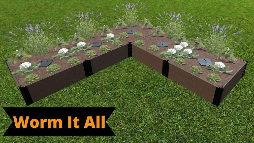 Raised Garden Bed L Shaped 12 x 12 x 16.5 E6194