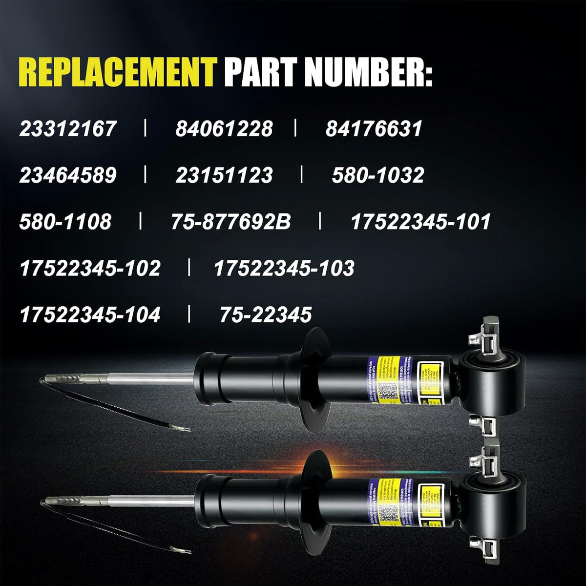 Front Electronic Strut with Magnetic Ride Control Replacement, set of 2 X656071