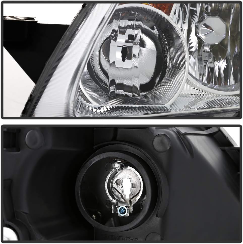 Chrome Housing Headlights Headlamps Assembly B436