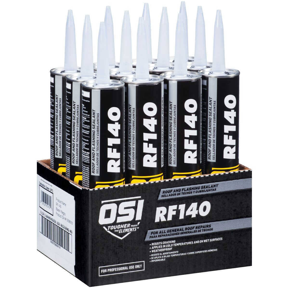 Black Roofing Flashing Sealant, Carton of 12 M259042