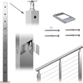 Square Weldless Stainless Steel Cable Railing Corner Post T260051