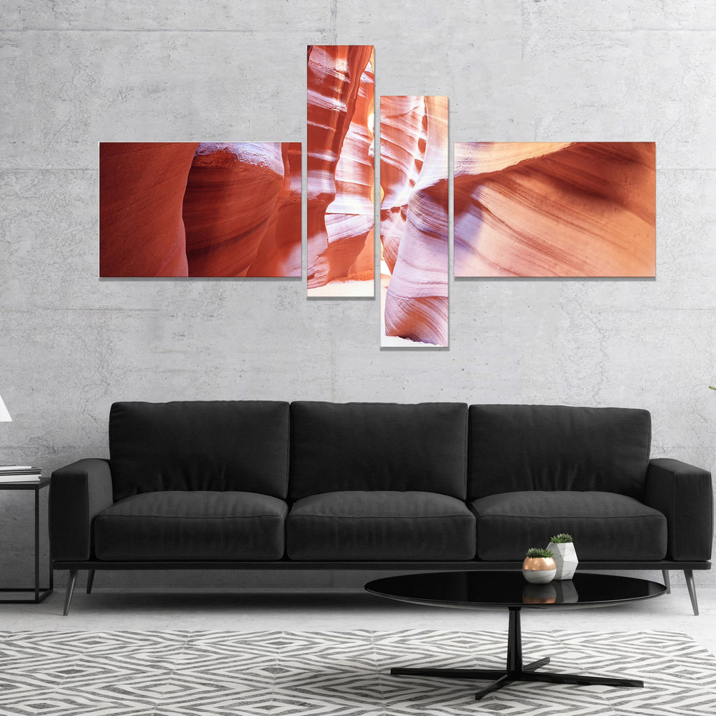 Panoramic View Antelope Canyon Landscape Photography Canvas Print V22549