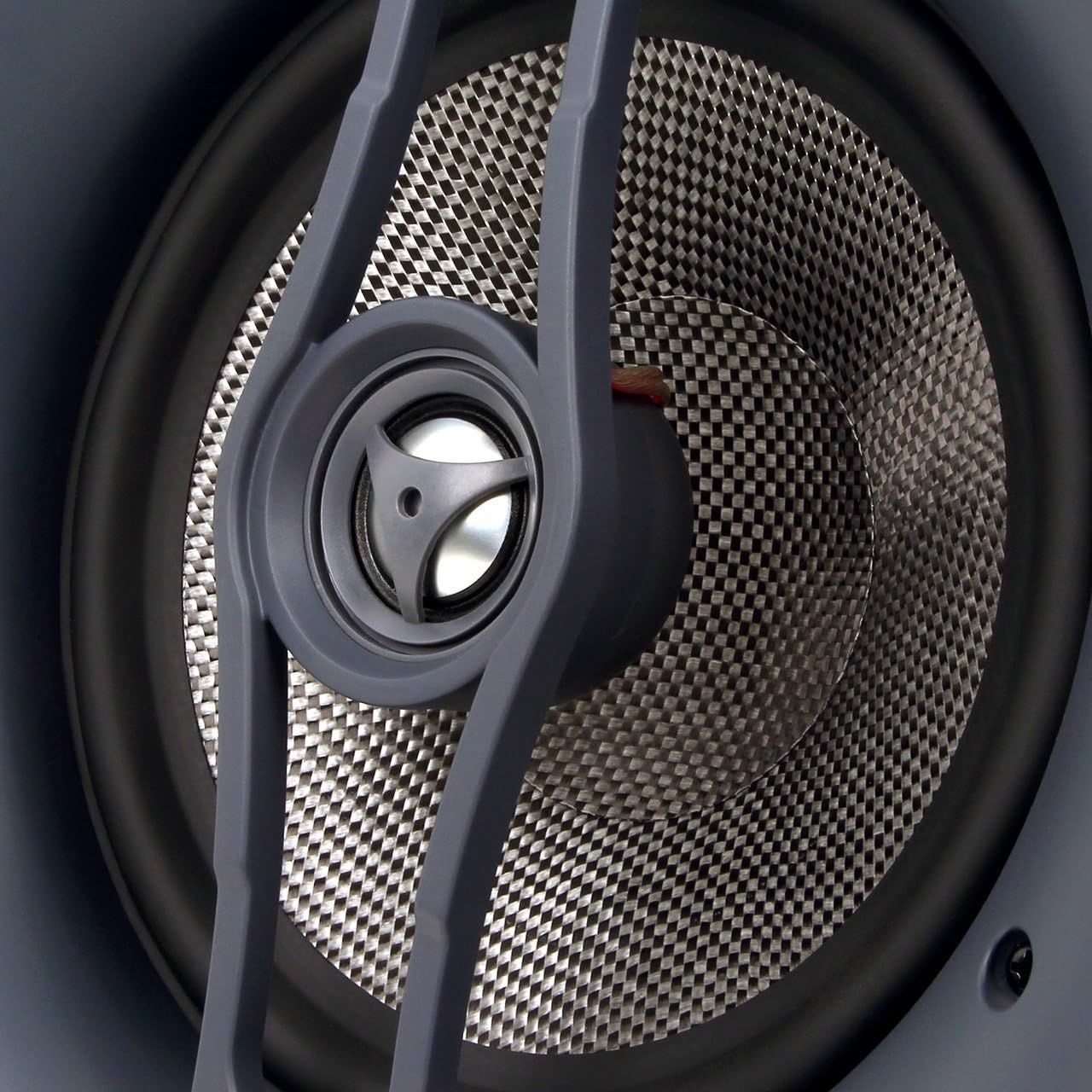 White 8 Inch 2-Way in Ceiling in Wall Speaker J4009