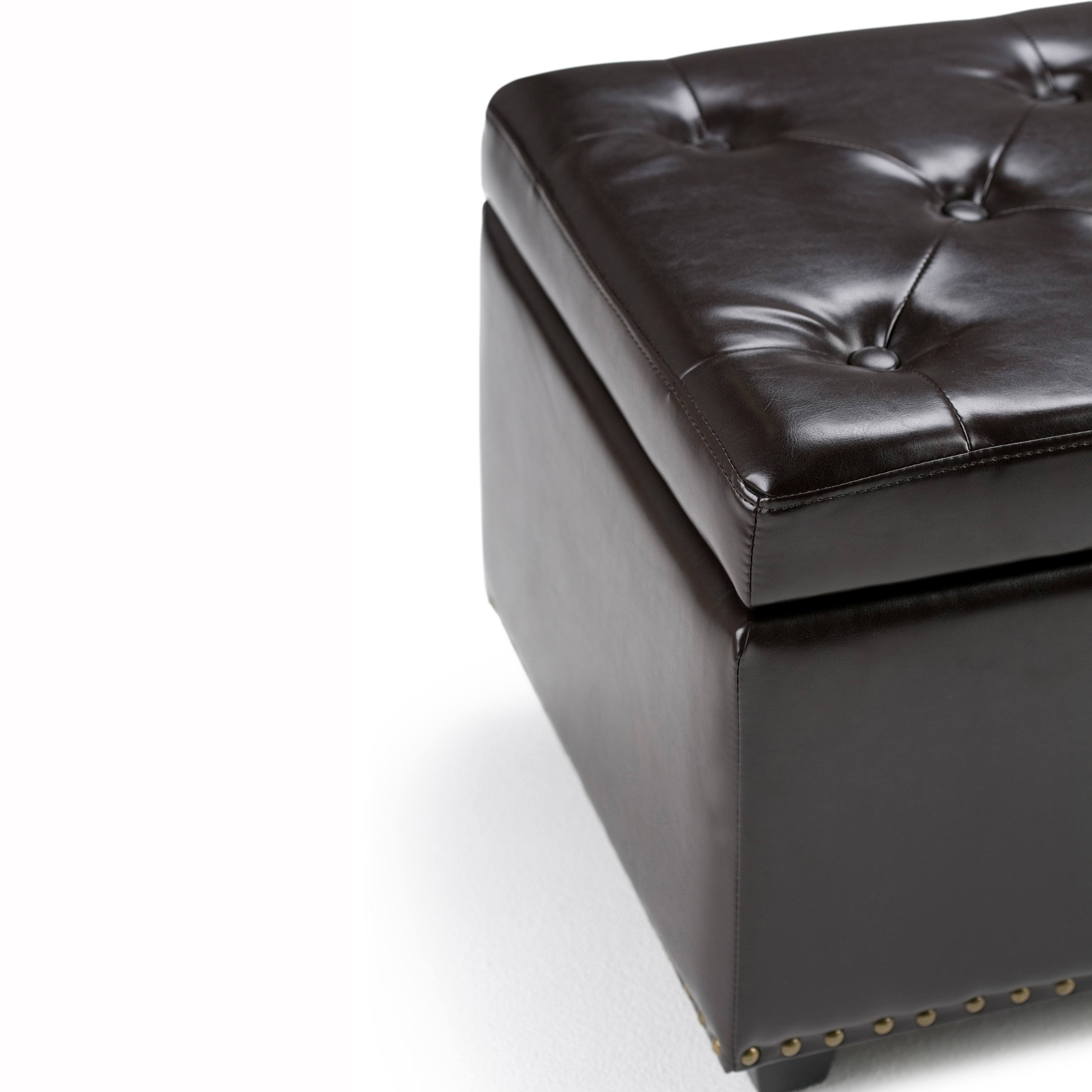 Stone Grey Rectangle Storage Ottoman M373705