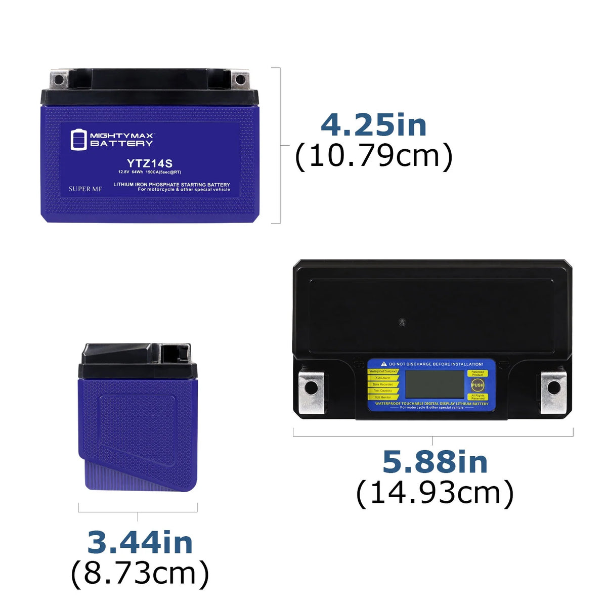 Lithium Replacement Battery for Honda Shadow Spirit ACE Tourer Aero 1100 K2380