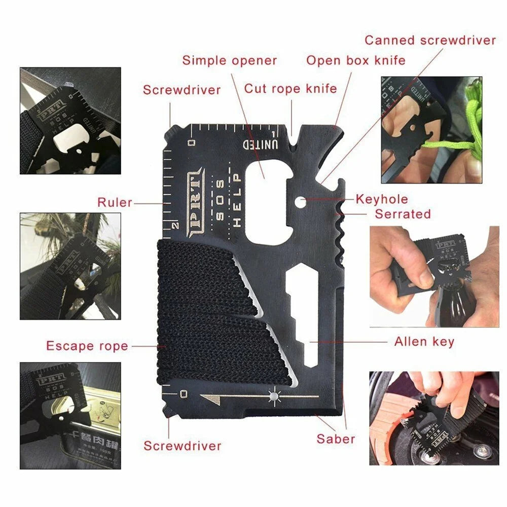 12-in-1 Survival Kit Outdoor Camping Gear C40631