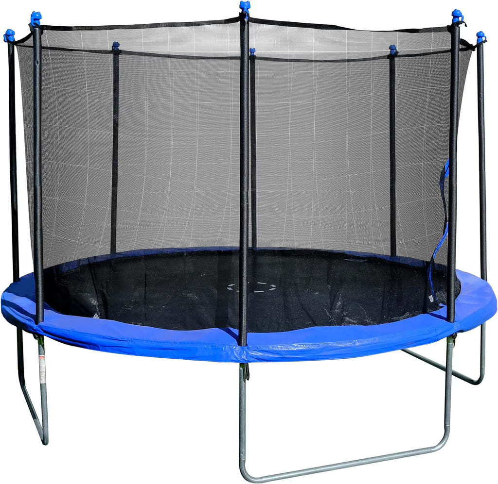 12ft Trampoline with UV Resistant Safety Enclosure, Blue U491