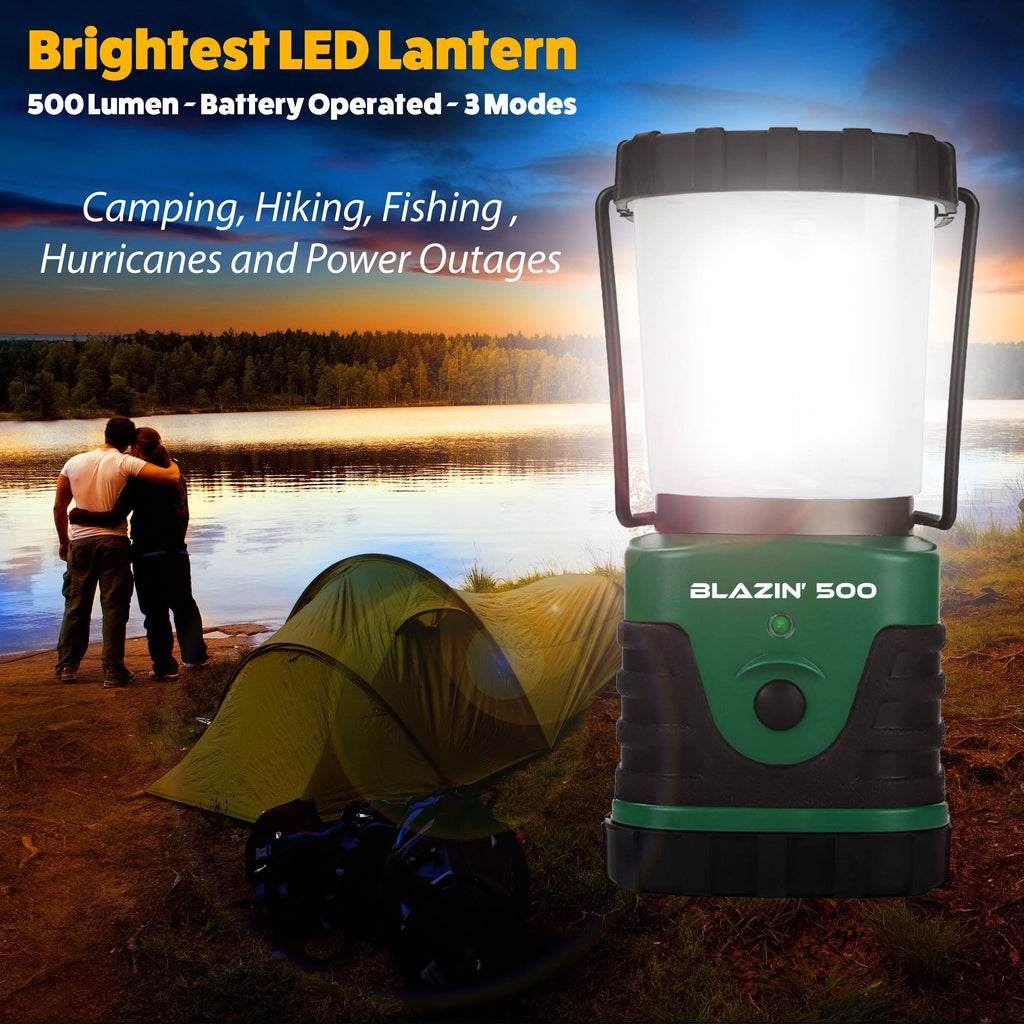 LED Camping Lantern, Battery Operated, 500 Lumen W540563