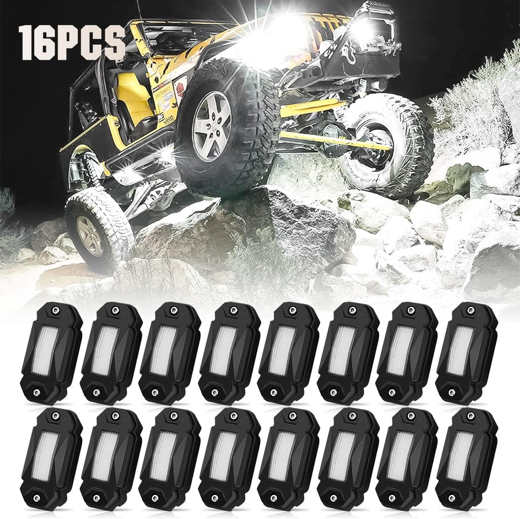 White LED Rock Lights 12PCS Underbody Lights M851
