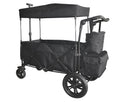 Black Push and Pull Handle Folding Wagon Utility Cart with Carrying Bag A22062