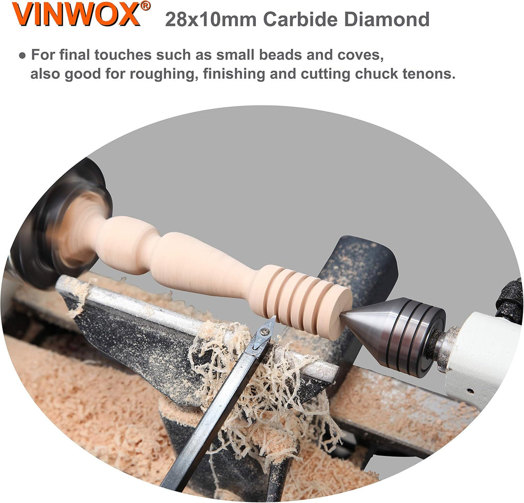 3 PCS Carbide Wood Lathe Turning Tool Set R647365