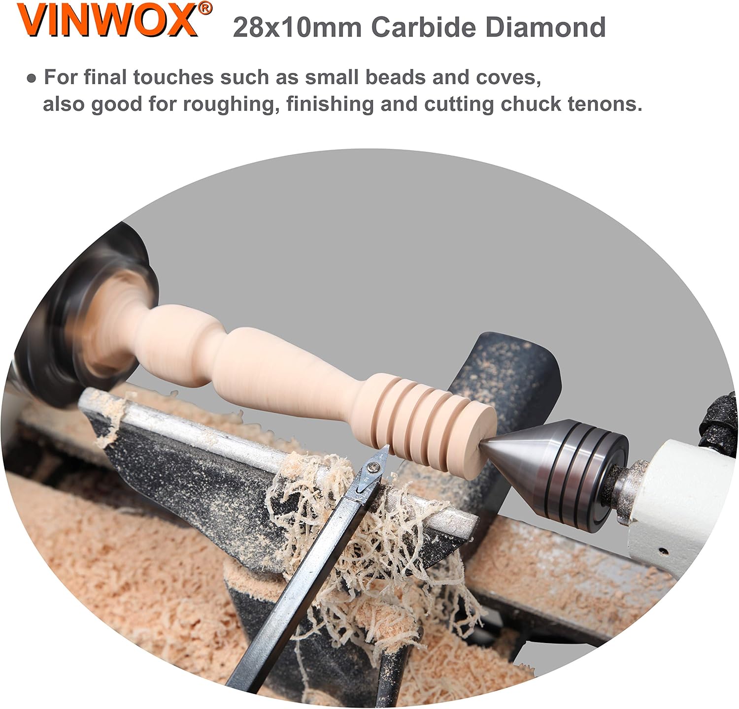 3 PCS Carbide Wood Lathe Turning Tool Set R647365