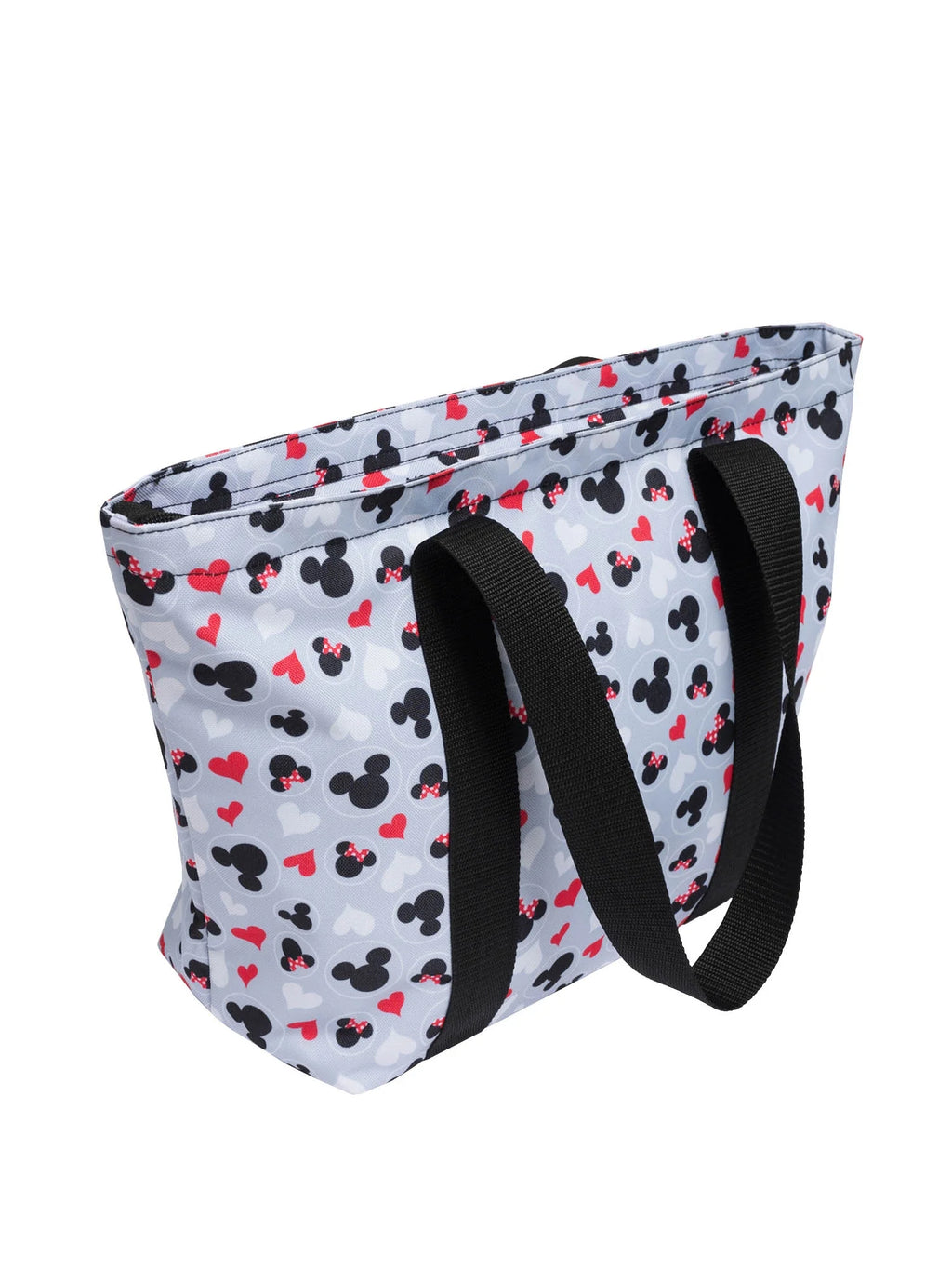 Gray Red White Zip Tote Bag A775