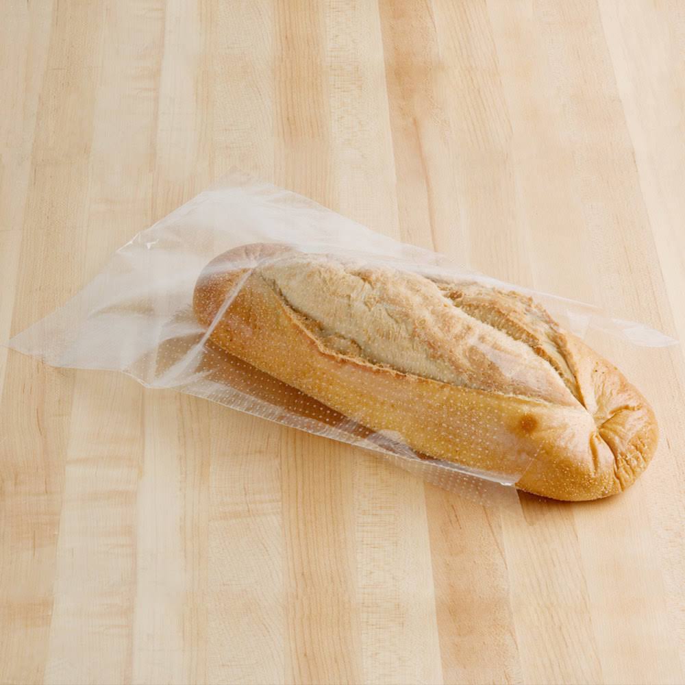 Clear 1mil Polypropylene Bread Bag - 11 x 20 + 1 1/2 LP - case/1000 P887