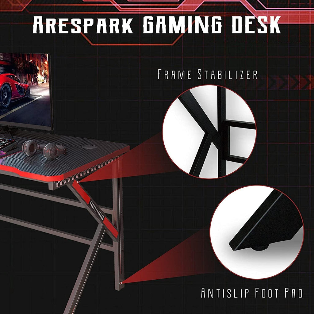Carbon Fiber Surface Gaming Desk G11620